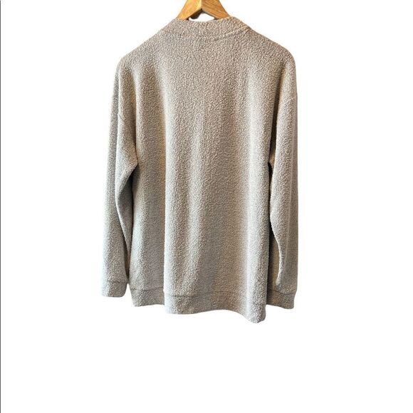 PINK LOVE PINK Graphic Grey Terry Cloth Long Fit Pullover Pullover Sweater S - Picture 3 of 7